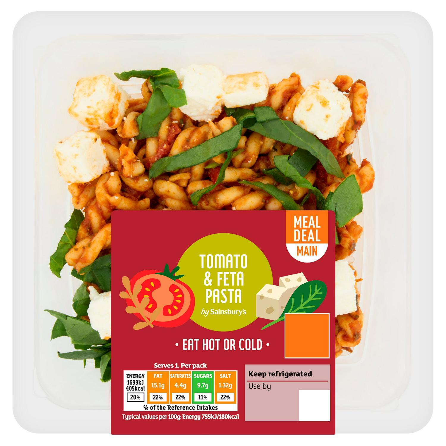Sainsbury's 225g Feta, Tomato & Basil Pasta