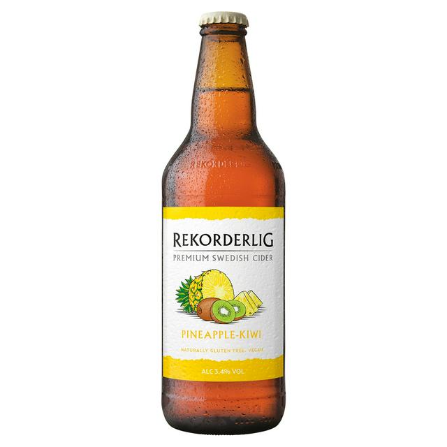 Rekorderlig 500ml Premium Pineapple Kiwi Fruit Cider Bottle - gallery image 1