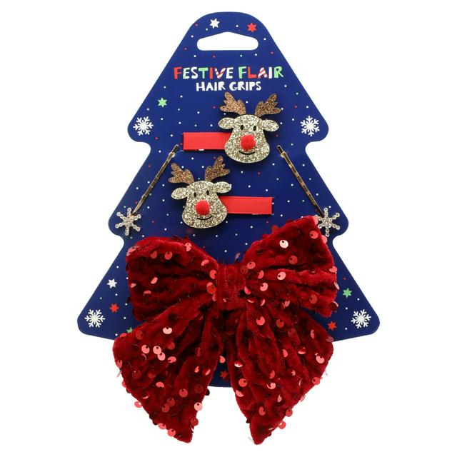 Sainsbury's Festive Flair Hair Grips - gallery image 1