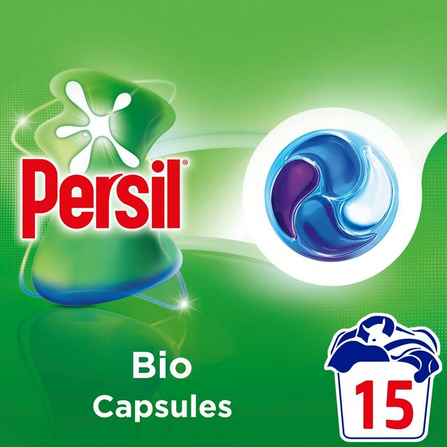 Persil 15 Washes 4 in 1 Fast Dissolving Bio Laundry Capsules - gallery image 1