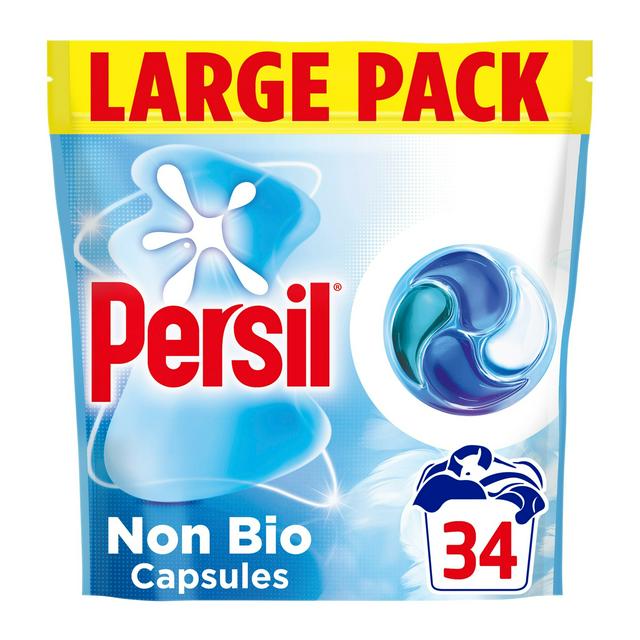 Fairy Persil 34 Washes 4 in 1 Fast Dissolving Non Bio Laundry Capsules