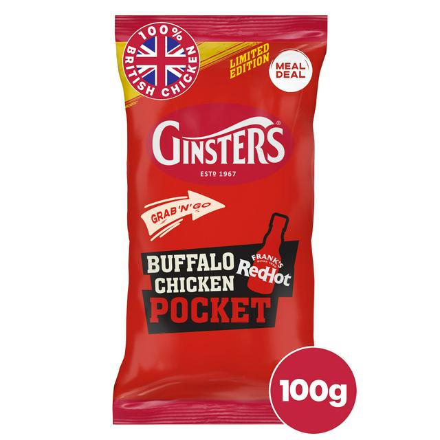 Ginsters 100g Buffalo Chicken Pocket, Limited Edition - gallery image 1