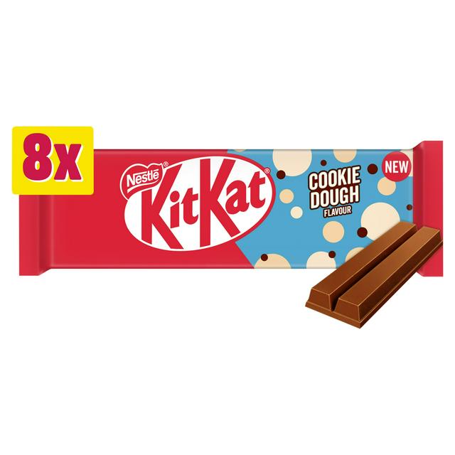 KitKat 8 x Finger Cookie Dough Flavour Multipack Chocolate Bar 165g - gallery image 1