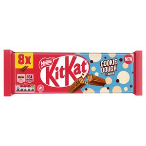 KitKat 8 x Finger Cookie Dough Flavour Multipack Chocolate Bar 165g - gallery image 2