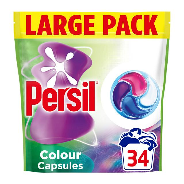 Fairy Persil 34 Washes Colour 4 in 1 Fast Dissolving Laundry Capsules