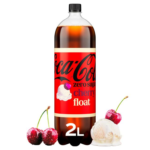 Coca-Cola 2L Zero Sugar Cherry Float Soft Drink Bottle