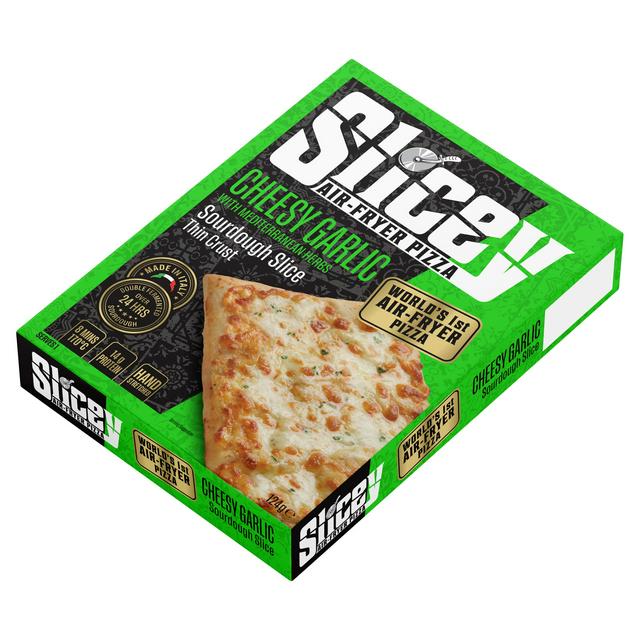 Slicey 124g Mediterranean Herbs Sourdough Slice Air Fryer Cheesy Garlic Pizza - gallery image 1