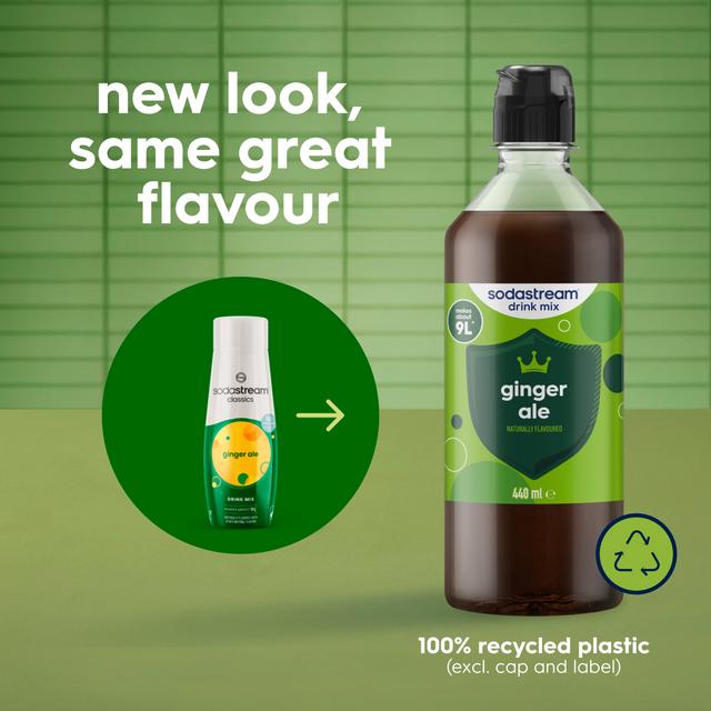Sodastream 440ml Classics Ginger Ale Sparkling Drink Mix | Sainsbury's