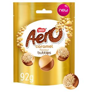 Aero Bubbles 92g Caramel Flavour Chocolate Sharing Bag