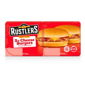 Rustlers 2 x Cheese Burgers 222g