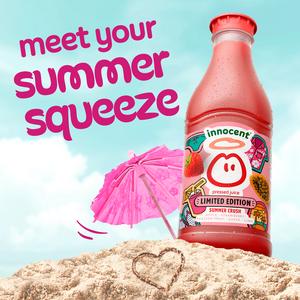Innocent 900ml Summer Crush Strawberry, Lime & Guava Juice, Limited Edition - gallery image 2