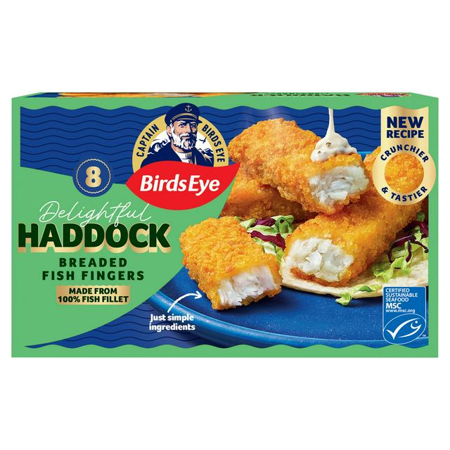 Birds Eye 8 x Breaded Haddock Fish Fingers 240g