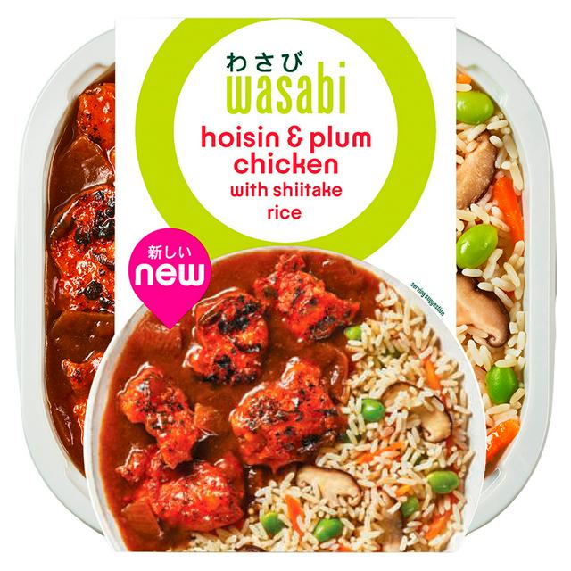Wasabi 400g Shiitake Rice Hoisin & Plum Chicken Ready Meal - gallery image 1