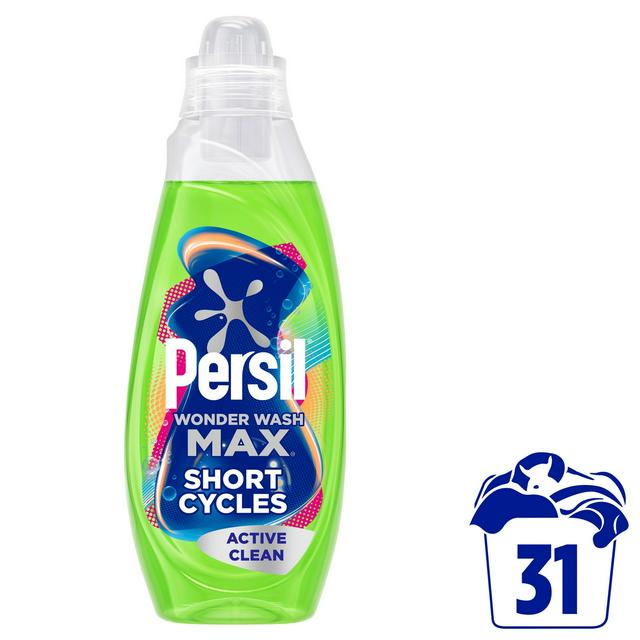 Persil Wonder Wash Max 31 Washes Active Clean Bio Liquid Detergent 837ml - gallery image 1
