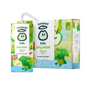 Innocent 3 x 200ml Apples & Pears Kids Juicy Water - gallery image 2