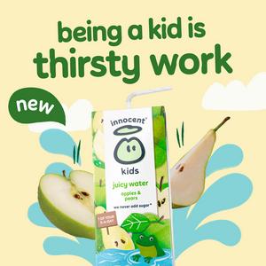 Innocent 3 x 200ml Apples & Pears Kids Juicy Water - gallery image 5