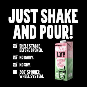 Oatly 1L Strawberry Flavour Matcha Latte Oat Drink - gallery image 2