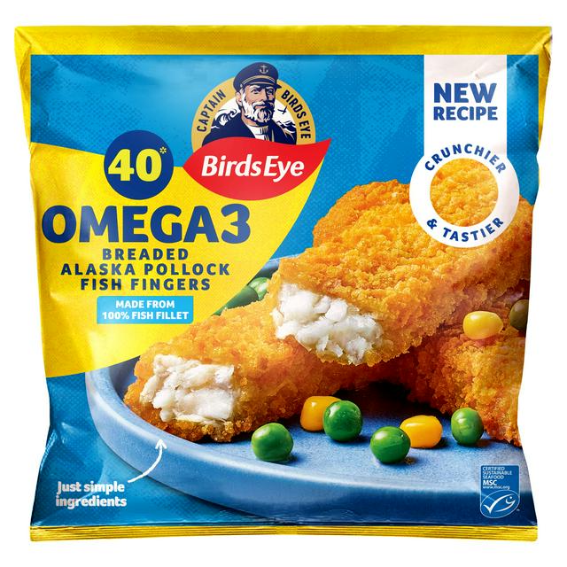Birds Eye 40 x Omega 3 Breaded Fish Fingers 1.12kg