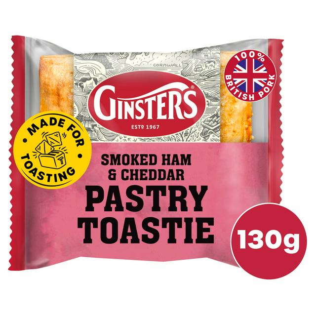 Ginsters 130g Smoked Ham & Cheddar Pastry Toastie - gallery image 1