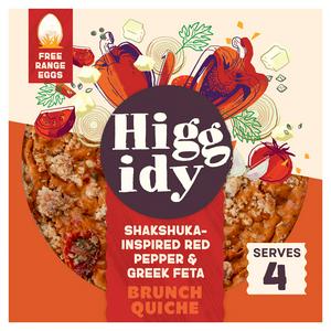 Higgidy 400g Shakshuka Inspired Red Pepper & Greek Feta Brunch Quiche - video