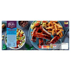Sainsbury's 630g Chipotle & Hot Honey Slow Cooked Pork Rib Rack, Taste the Difference