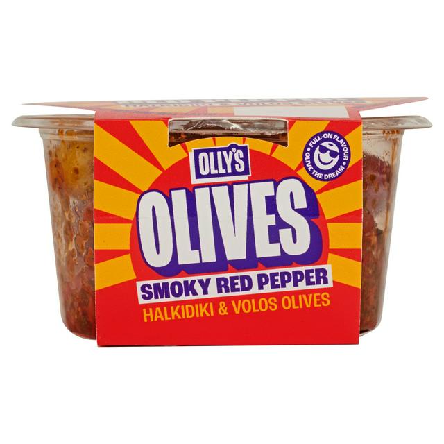 OLLYS 200g Smoky Red Pepper Halkidiki & Volos Olives