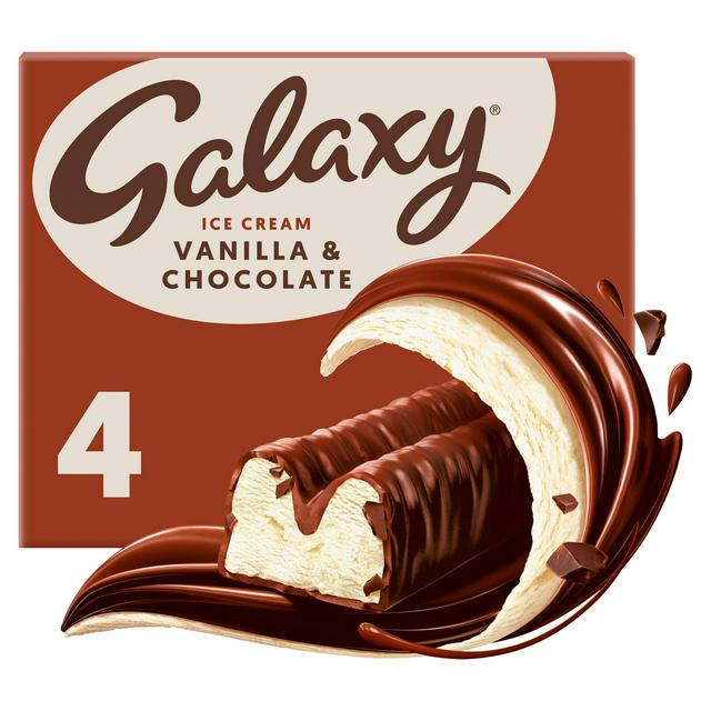 Galaxy 4 x 46.9ml Vanilla & Chocolate Ice Cream - gallery image 1