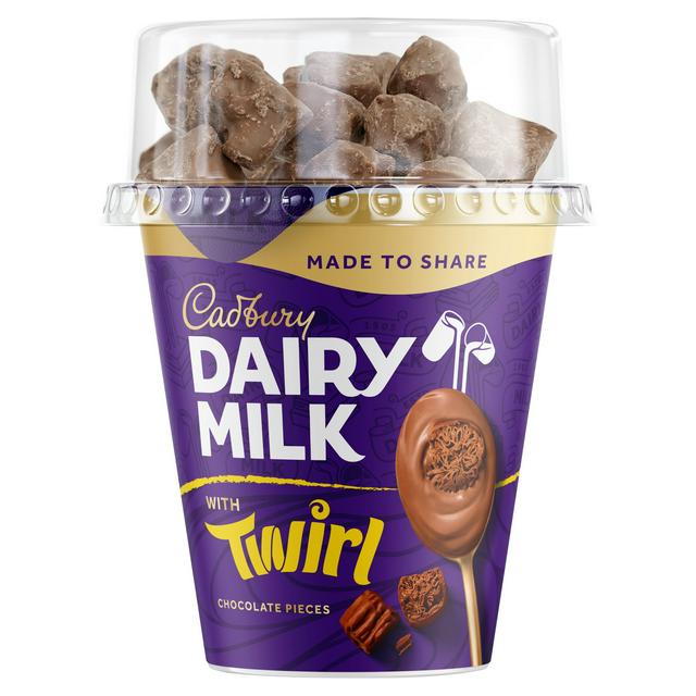 Cadbury Dairy Milk 345g Twirl Chocolate Pieces Sharing Dessert - gallery image 1