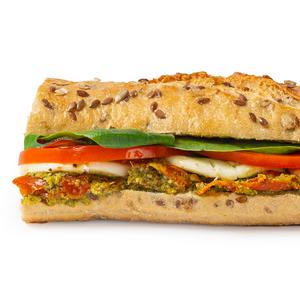 Coco di Mama Pesto Mozzarella Caprese on Seeded Sourdough - gallery image 2