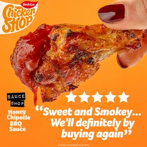 Birds Eye Chicken Shop 385g Honey Chipotle BBQ Chicken Wings, Limited Edition - gallery image 2