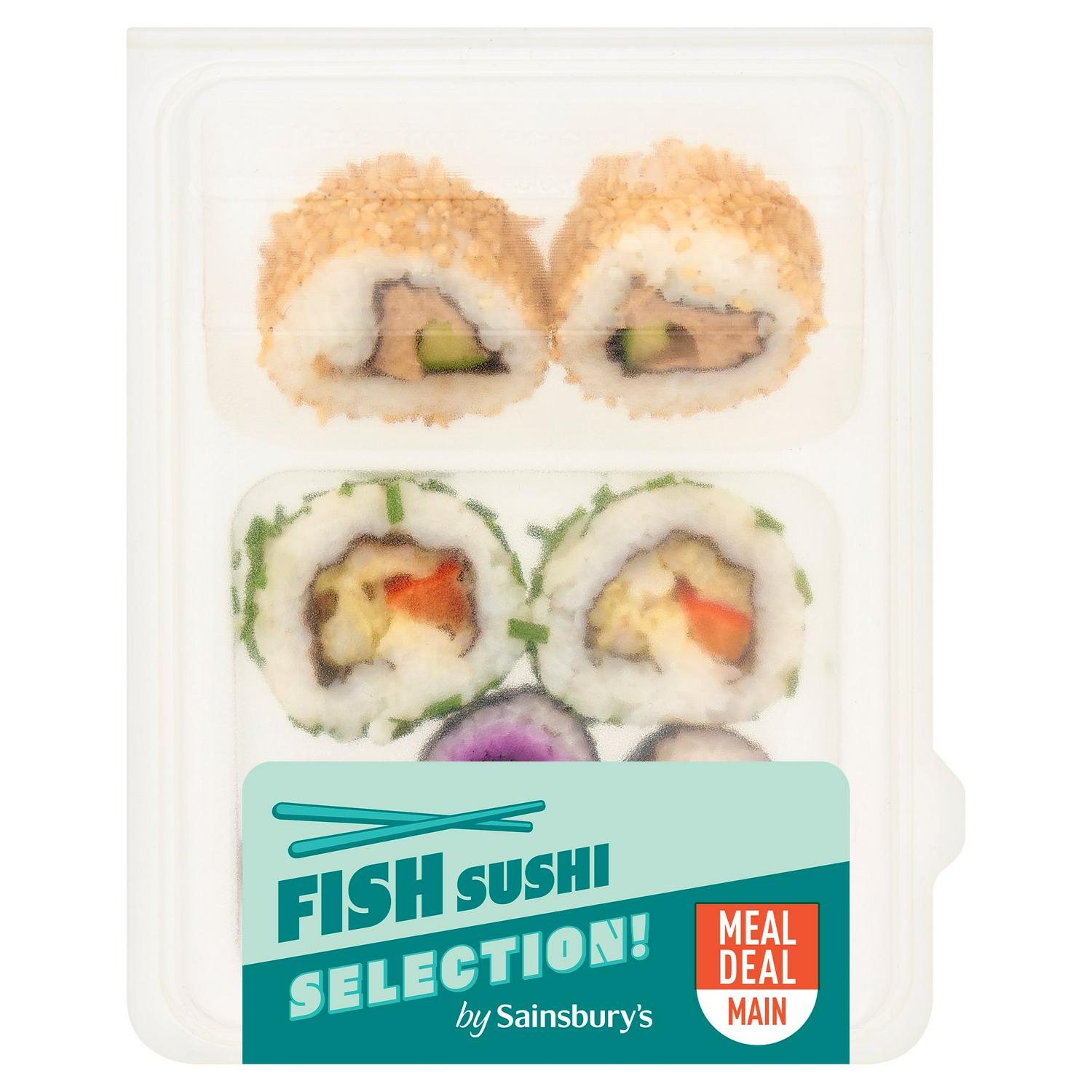 Sainsbury's 117g Med Pack Fish Sushi