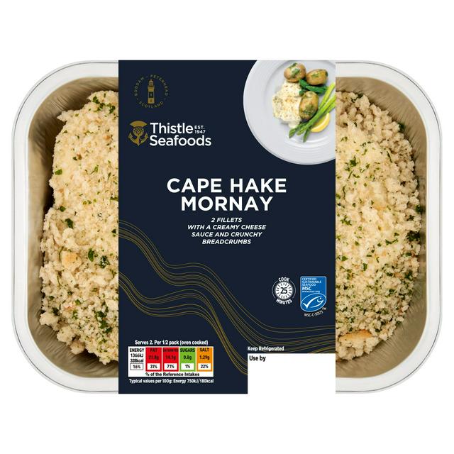 Thislte Seafoods Thistle Seafoods 2 x Cape Hake Mornay Fillets 380g