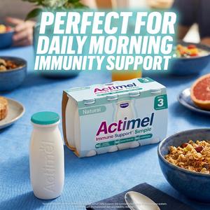 Actimel 8 x 100g Simple Immune Support Natural Yoghurt Drink - gallery image 5