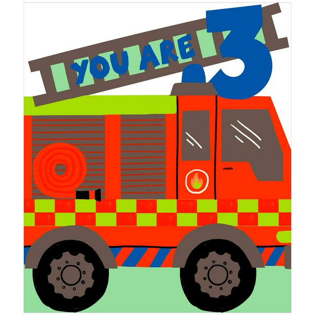 Sainsbury's Diecut Fire Engine Age 3 - gallery image 1