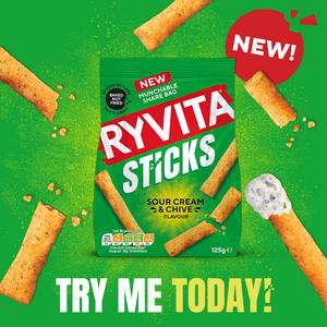 Ryvita 125g Sour Cream & Chive Sticks - gallery image 2