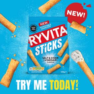 Ryvita 125g Salt & Vinegar Sticks - gallery image 2