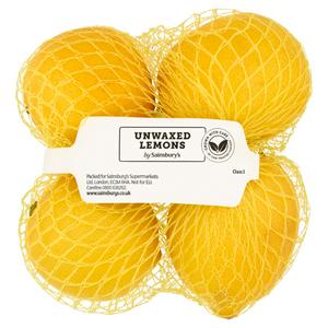 Sainsbury's 4 x Unwaxed Lemons