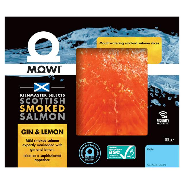 MOWI 100g Gin & Lemon  Scottish Smoked Salmon