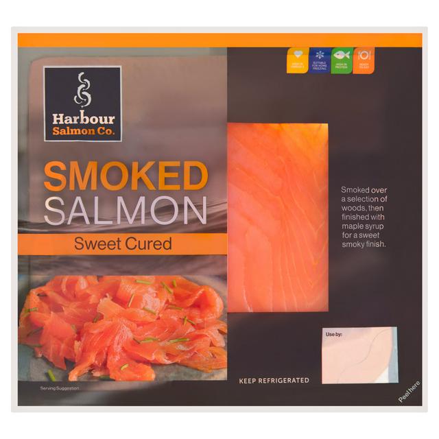 Harbour Salmon Co . 100g Sweet Cured Smoked Salmon