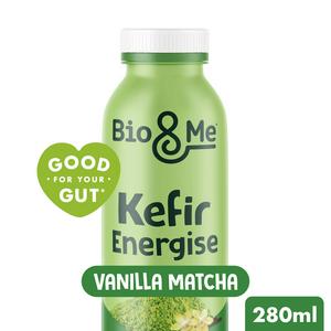 Bio&Me 280ml Vanilla Matcha Energise Kefir Yoghurt Drink