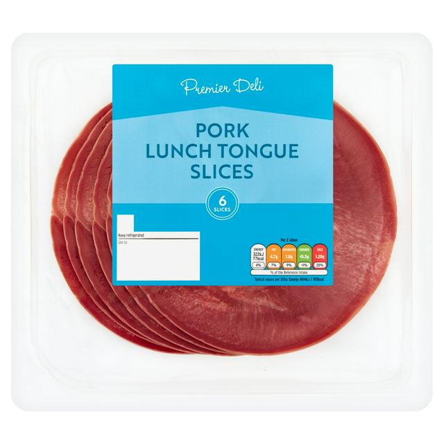 PREMIER DELI 6 x Pork Lunch Tongue Slices 120g