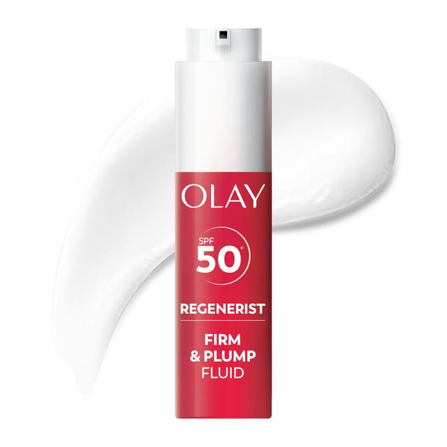 Olay Regenerist 50ml Firm & Plump SPF 50+ with Collagen Peptide Face Cream Pump - gallery image 1