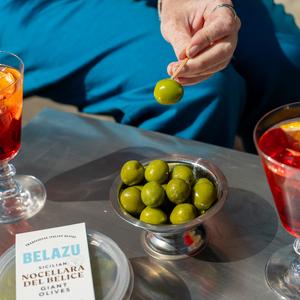 Belazu 320g Sicilian Nocellara Giant Olives - gallery image 2