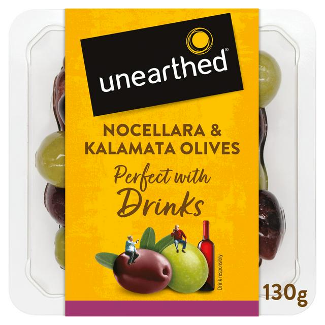 Sainsburys Unearthed 140g Nocellara & Kalamata Olives