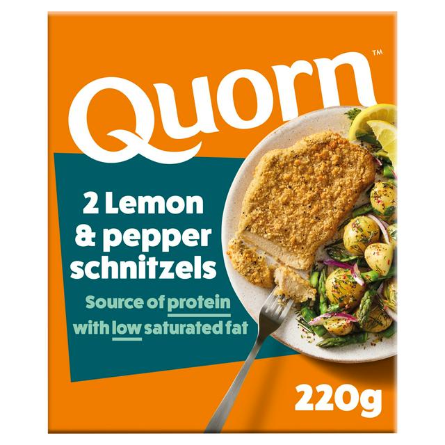 Quorn 2 x Lemon & Pepper Schnitzels 220g - gallery image 1