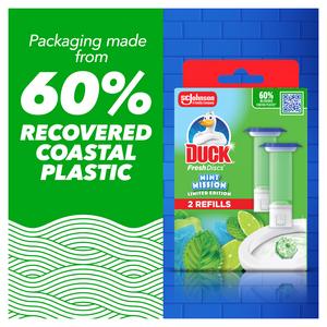 Duck Fresh Discs 2 x 36ml Mint Mission Toilet Gel Refill - gallery image 6