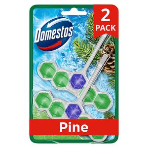 Domestos Power 2 x 50g Pine Toilet Rim Blocks - gallery image 6