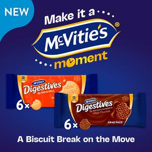 McVitie's 100g Milk Chocolate Digestive Biscuits - gallery image 2
