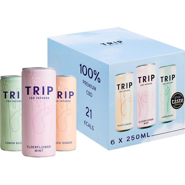 TRIP 6 x 250ml Mixed Pack Sparkling Drink - gallery image 1