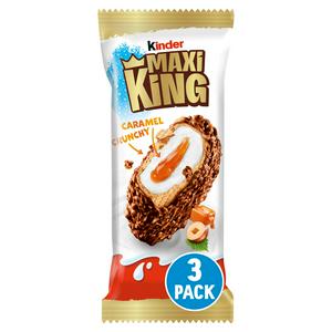 Kinder Maxi King 3 x 35g Milk Chocolate, Hazelnuts & Caramel Chilled Snack - video